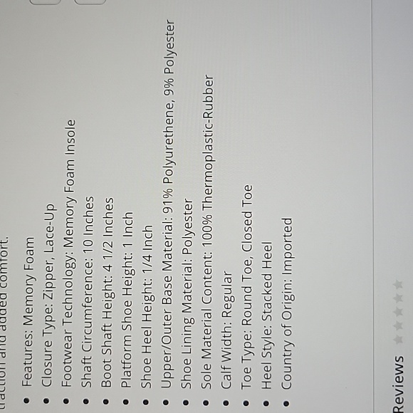 New in Box: ThereAbouts Toddler Girls Lil Piper Memory Foam Stacked Heel Boots - Picture 13 of 13